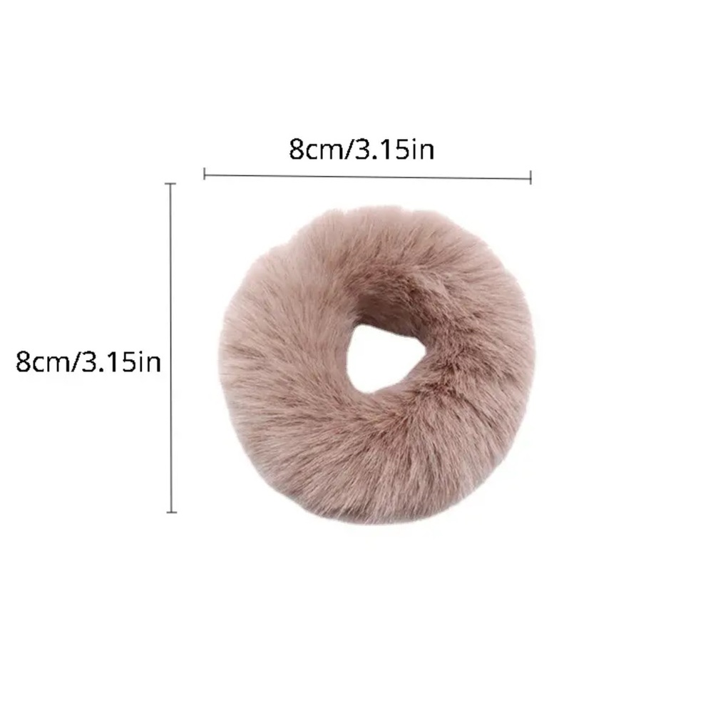6 piece plush scrunchie set - Picture 2 of 2